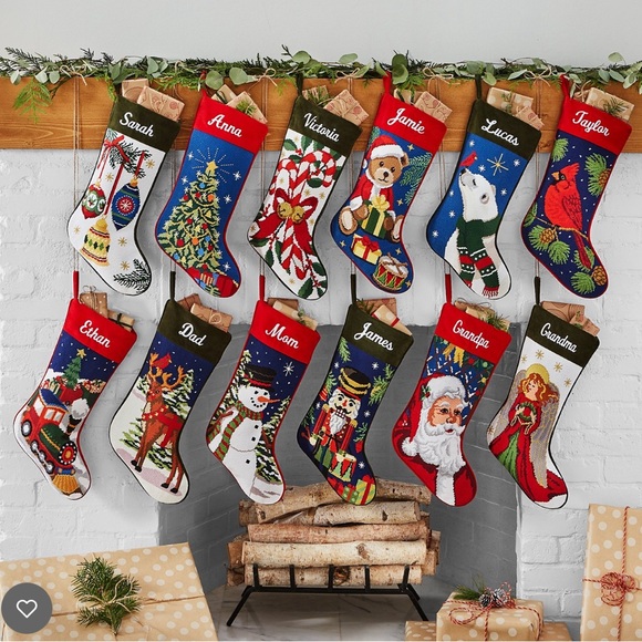 Personal Creations Vintage Needlepoint Stocking With The Name John - Picture 7 of 8